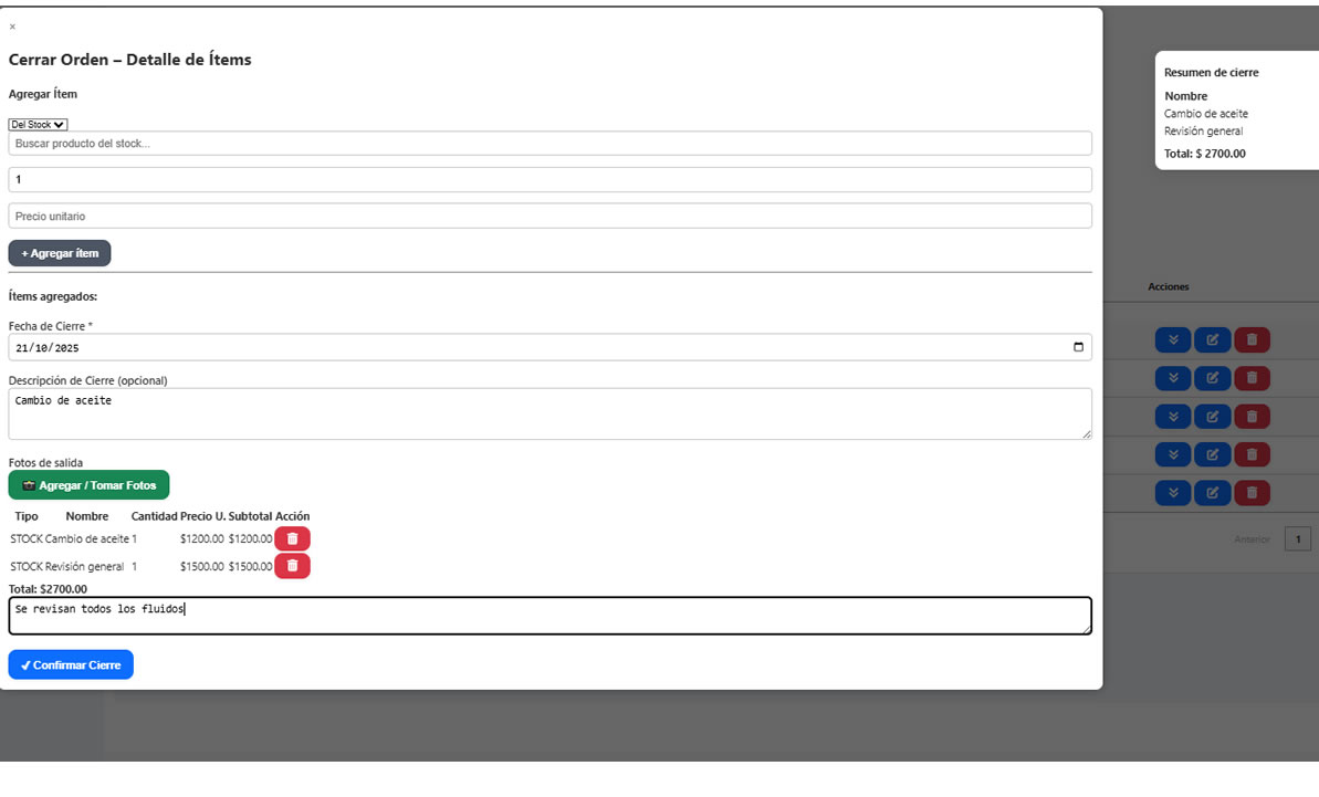 Tus órdenes de trabajo